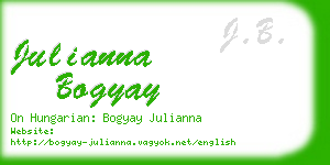 julianna bogyay business card